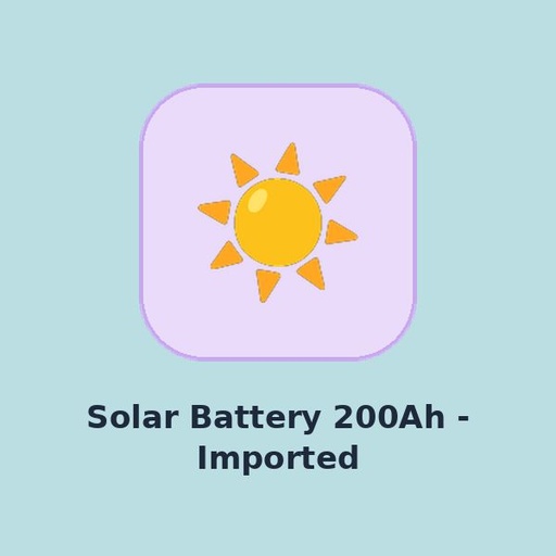 Solar Battery 200Ah - Imported